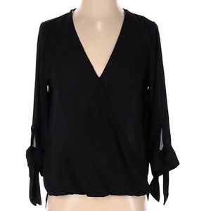 West Kei Tie Sleeve Tunic - Black - S